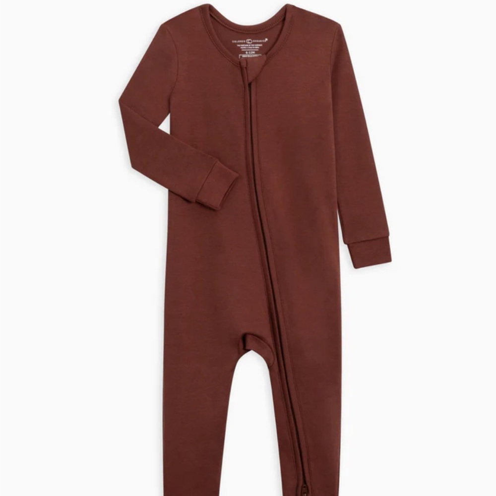 Colored Organics Peyton Onesie - Sumac - 0-3 months